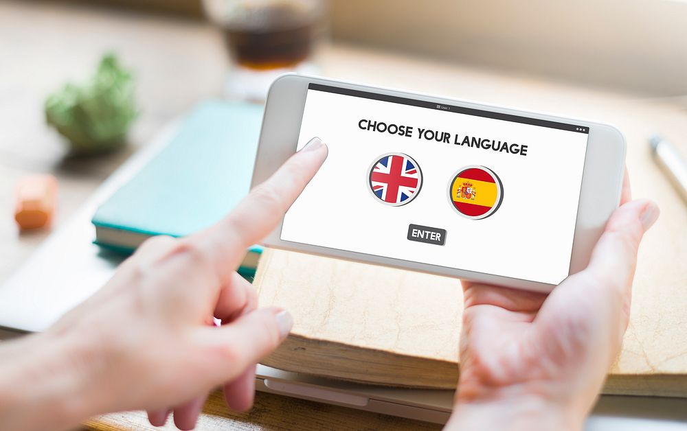Language Dictionary English Spanish Concept