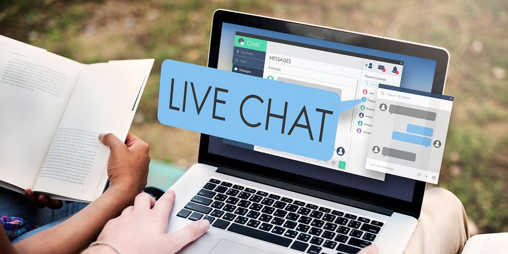 Live Chat Chatting Communication Digital Web Concept
