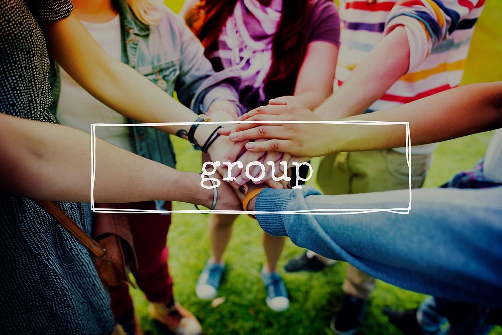 Group Crowd Gang Partnership Society Union Unit Concept
