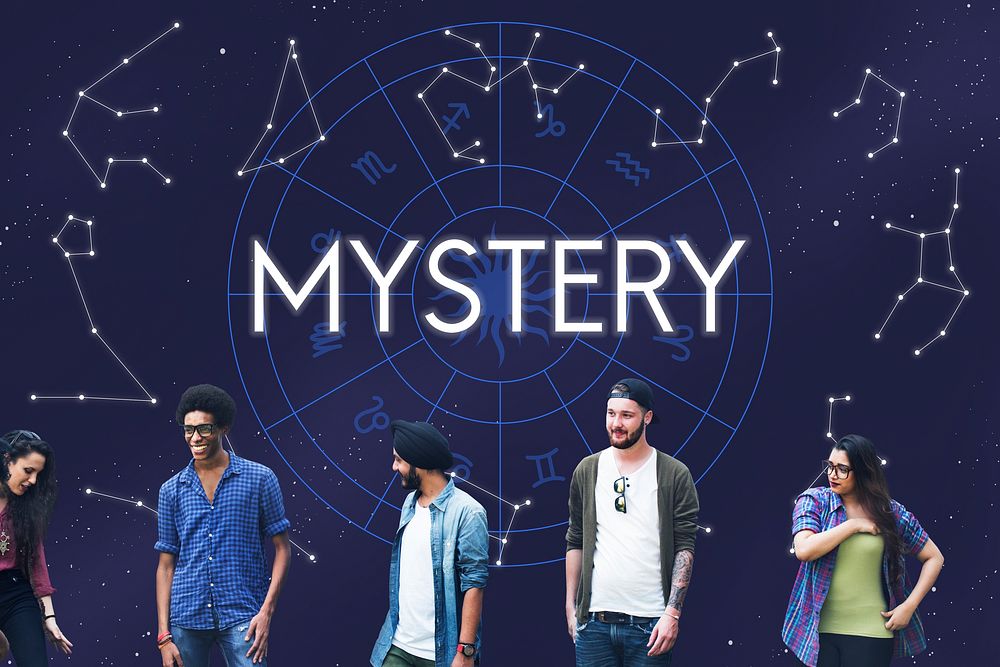 Mystery Planets Horoscpoe Astrology Concept