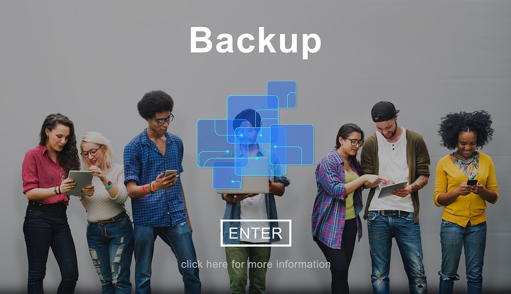 Backup Data Storage Restore Database Concept