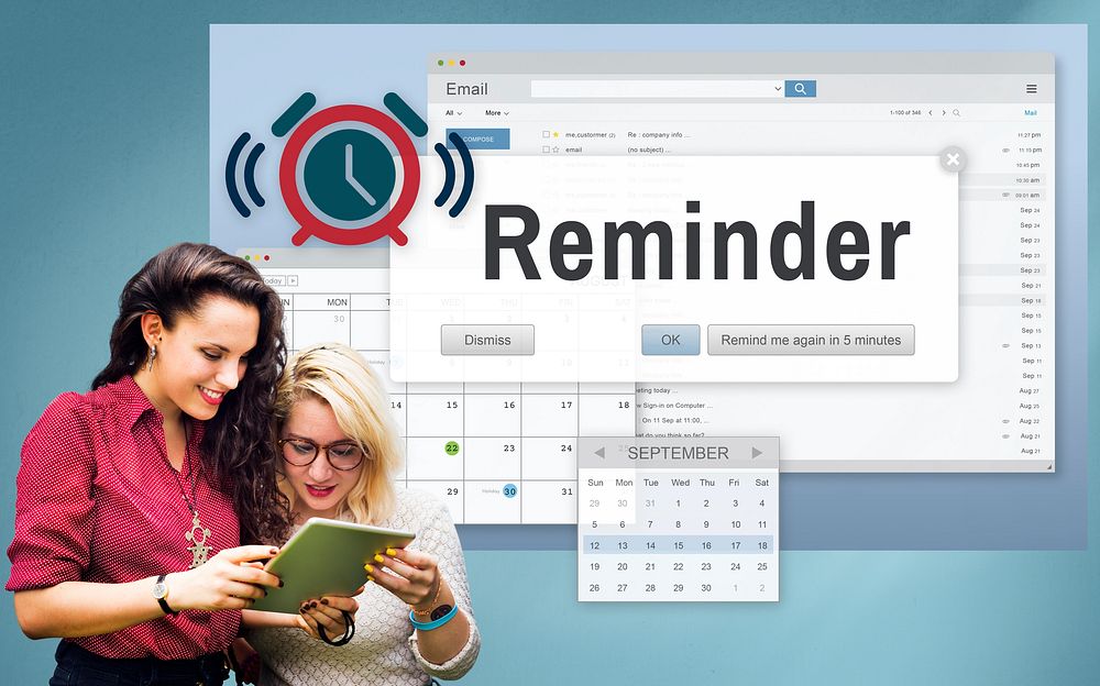 Reminder Planner Calendar Event Concept