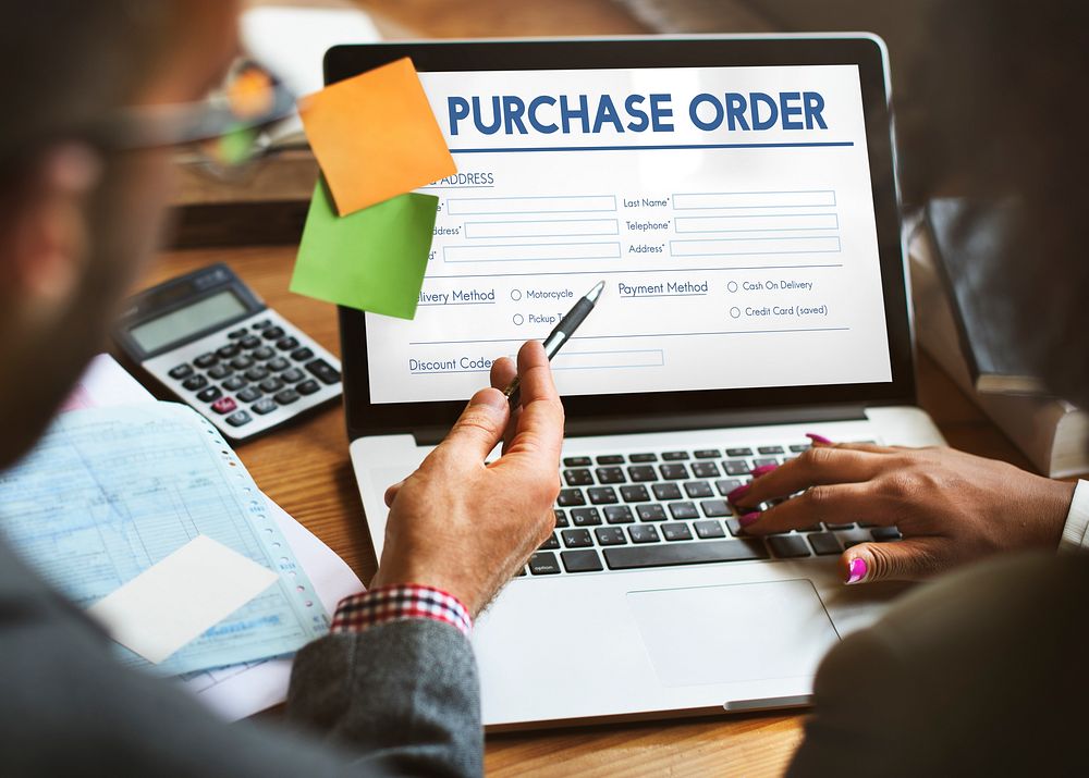 Purchase Oreder Online Form Deal Concept