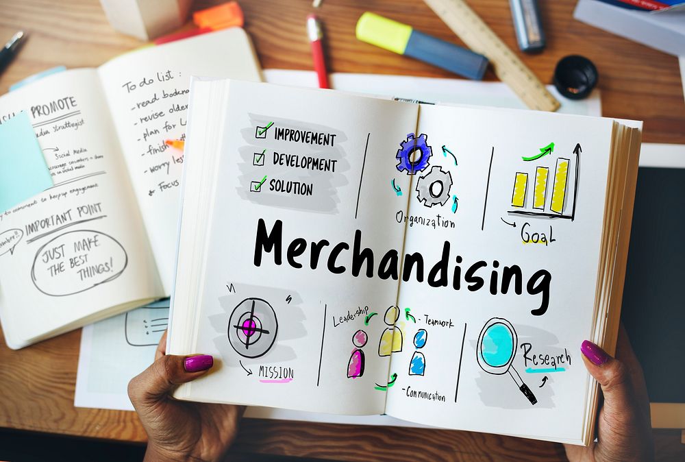 Merchandising business management strategy sketch