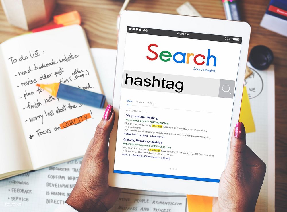 Hashtag Social Media Online Connect Networking Concept