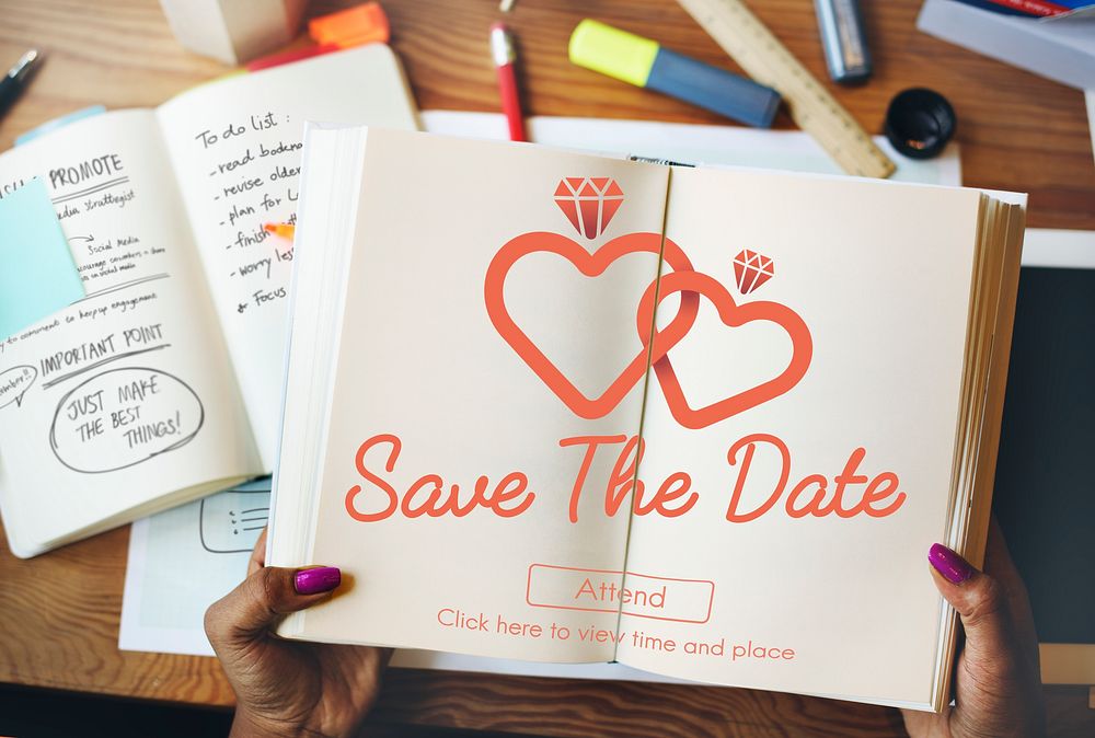 Save The Date Wedding Day Love Concept