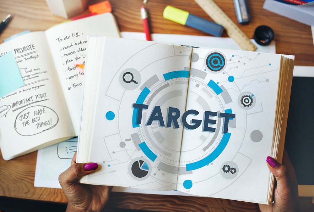 Target Aim Mission Goals Data Concept