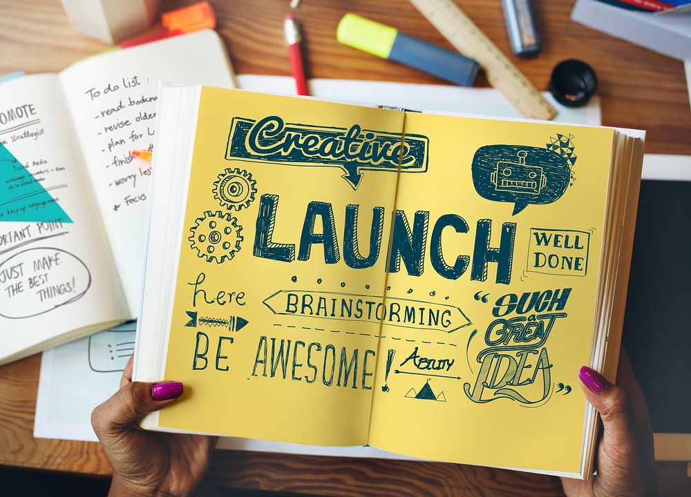 Launch Start up Inspiration Creative Sketch Concept