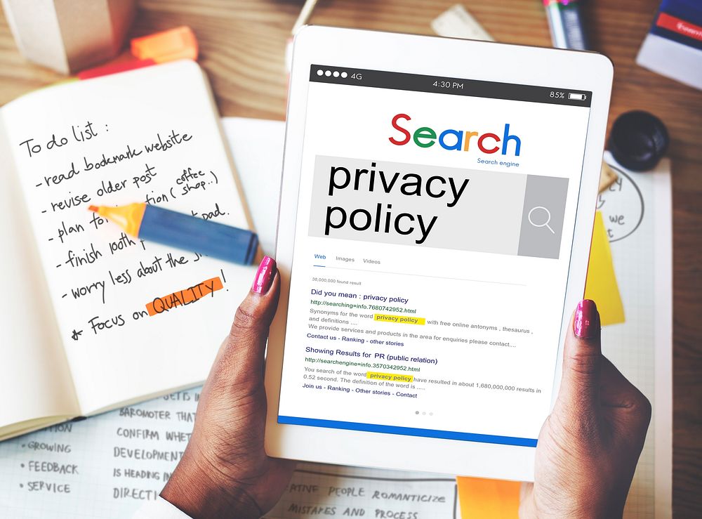 Privacy Policy Legal Law Peivate Protection Client Concept