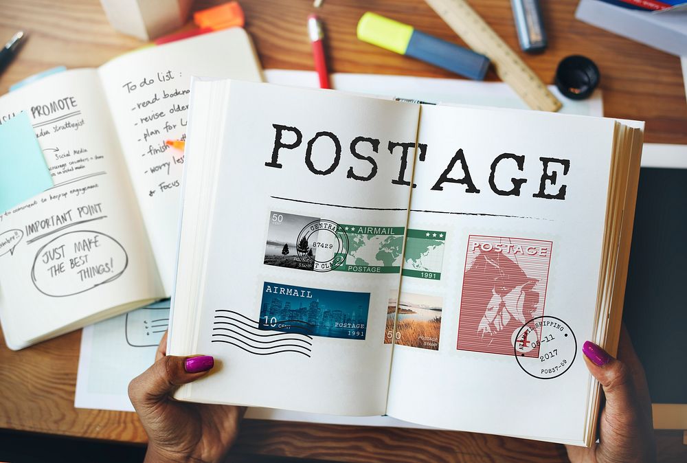 Postage Letter Parcel Stamp Mail Graphic Concept