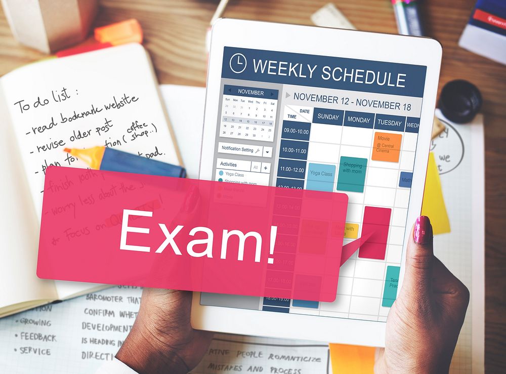 Exam Schedule Education Planning Remember | Free Photo - rawpixel