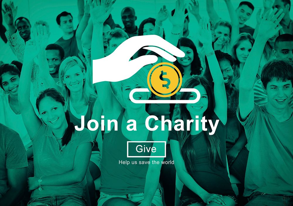 Join Charity Give Money Concept