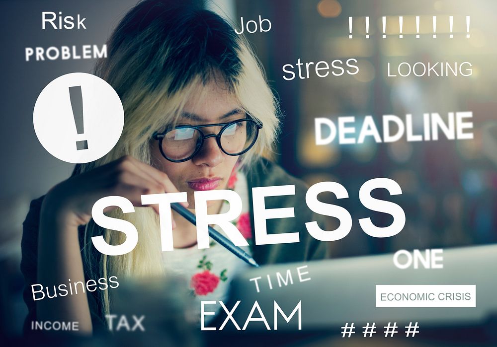 Negative Exam Worried Stressed Graphic Concept