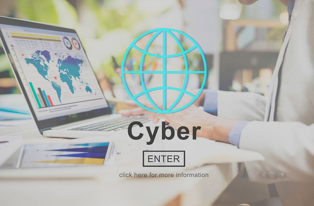 Cyber Internet Technology Information Website Concept
