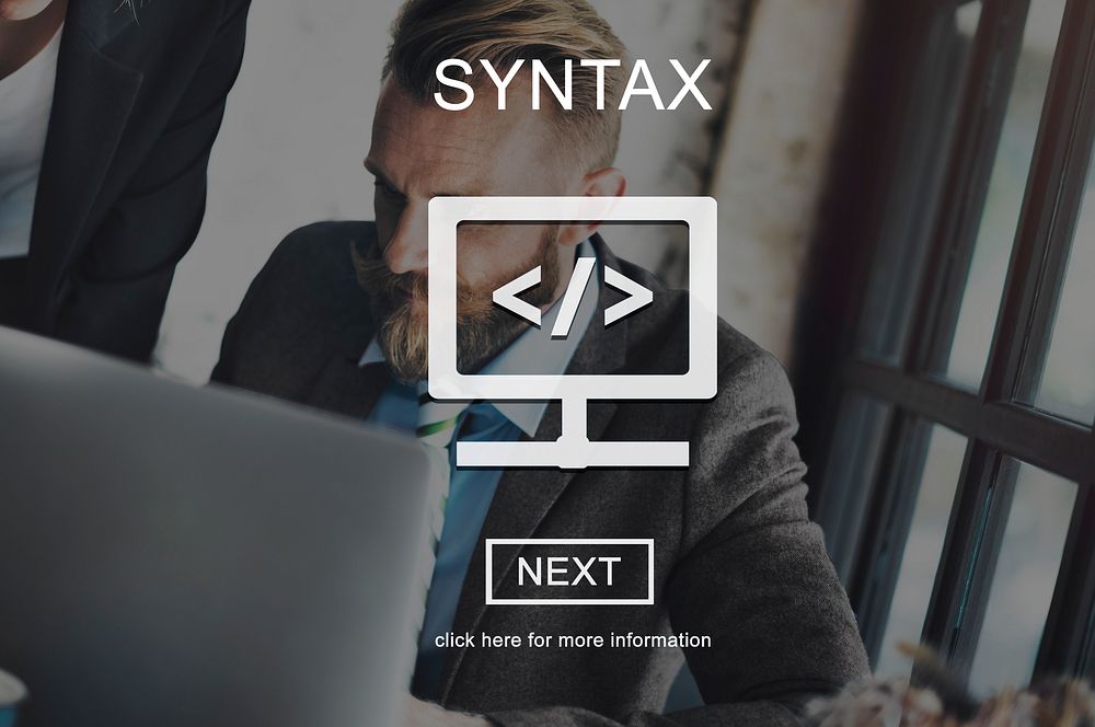 Syntax Coding Algorithm Programmimg Software Concept