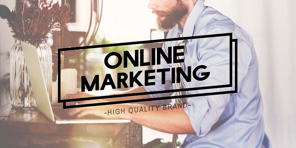 Online Marketing E-business Advertisement Concept