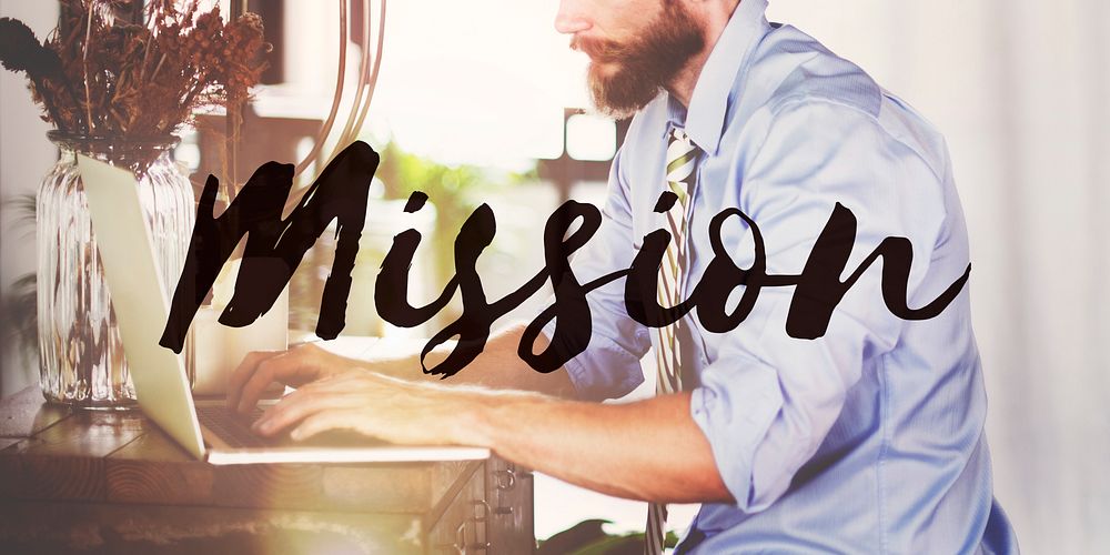Mission Aim Aspiration Core Values Inspiration Concept