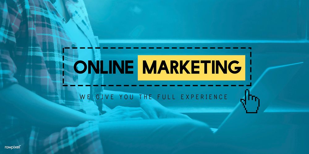 Online Marketing Social Media Information Website Concept