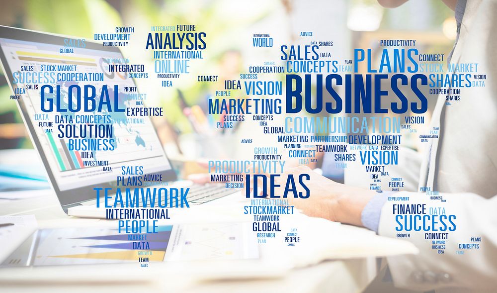 Business Global Teamwork Ideas Success Marketing Analysis Concept
