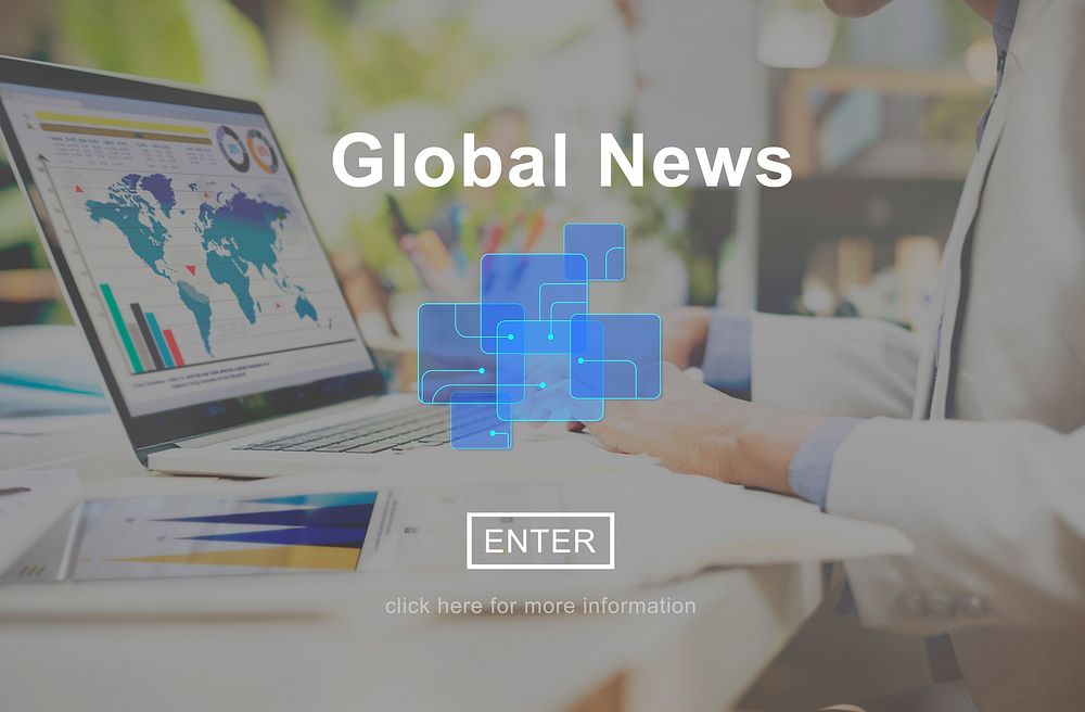 Global News Online Technology Update Information Concept