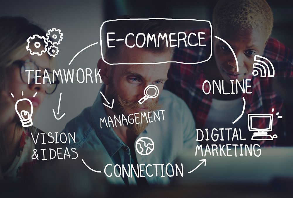 E-Commerce Ideas Analysis Communication Solution Social Concept