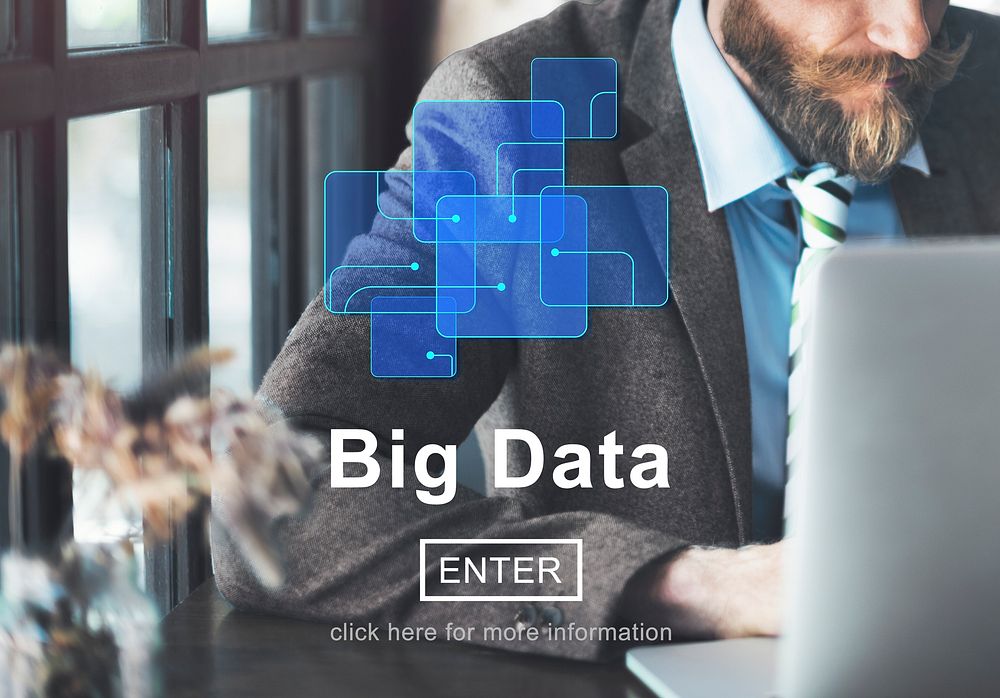 Big Data Information Cloud Technology Concept