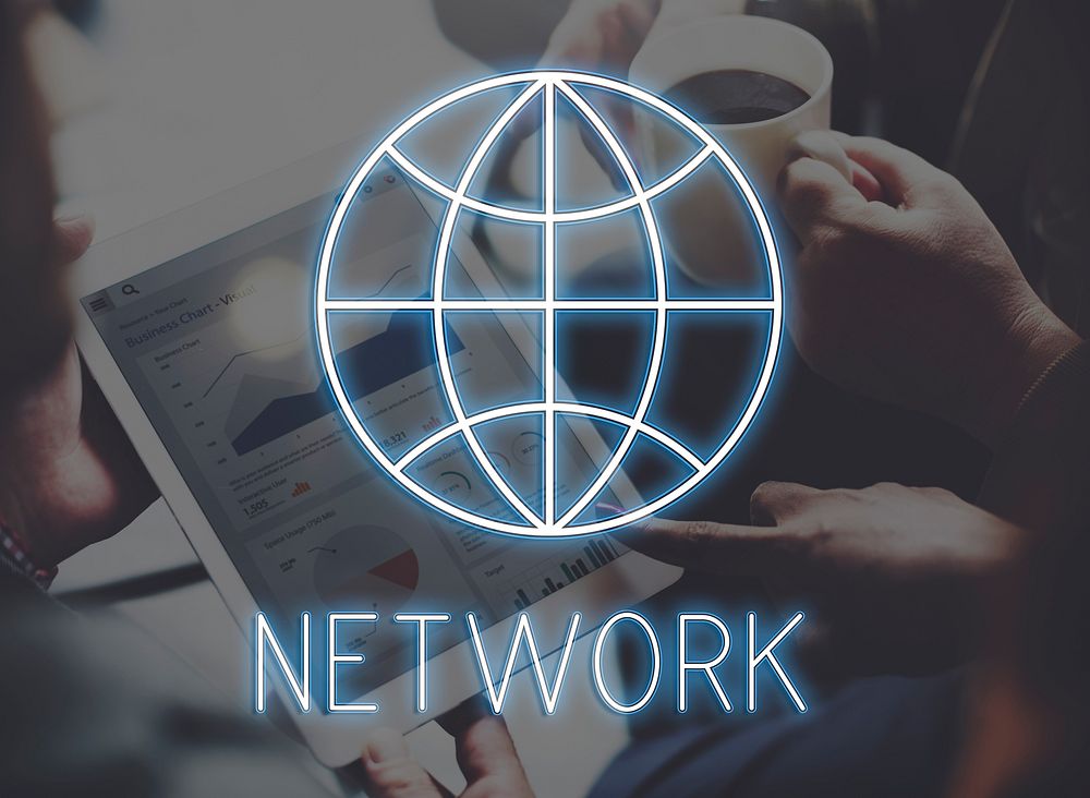 Internet Webpage Global Communication Network Concept