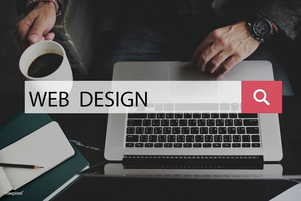 Web Design Homepage Digital Notebook Connection Concept