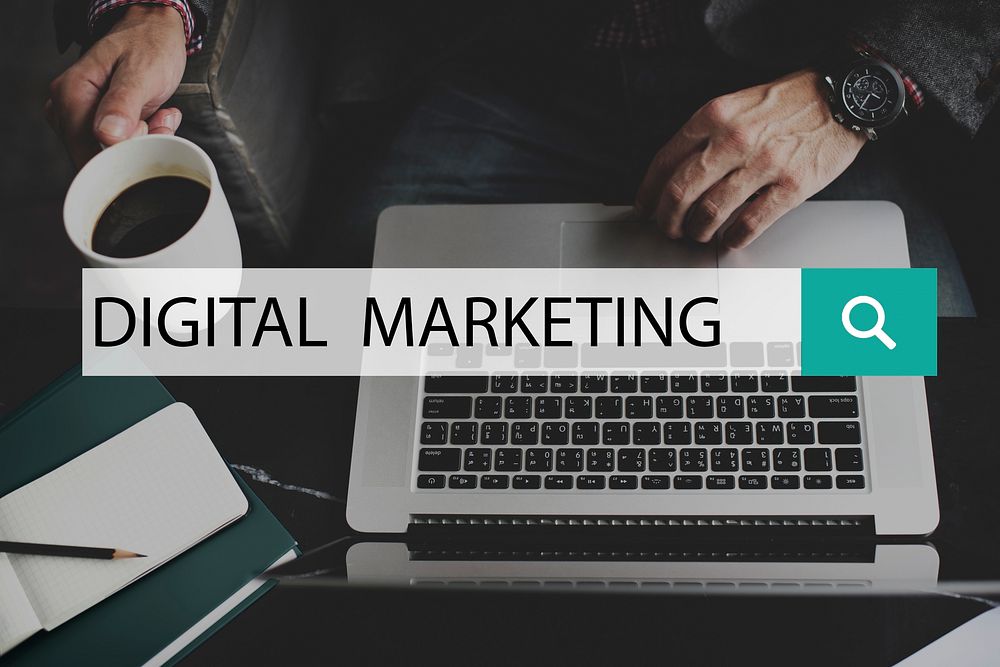 Digital Marketing Media Social Network Concept