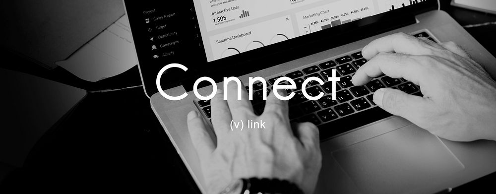 Connect Link Communication Contact Network Concept