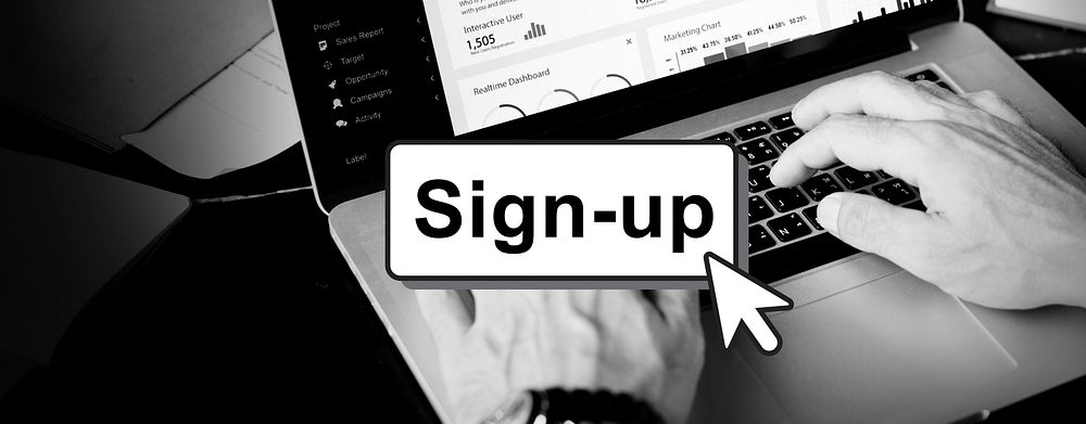 Sign-Up Join Login Member Network Page User Concept