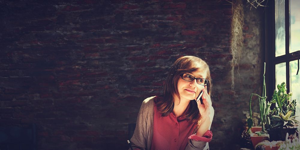 Architecture Woman Working Blue Print Workspace Concept