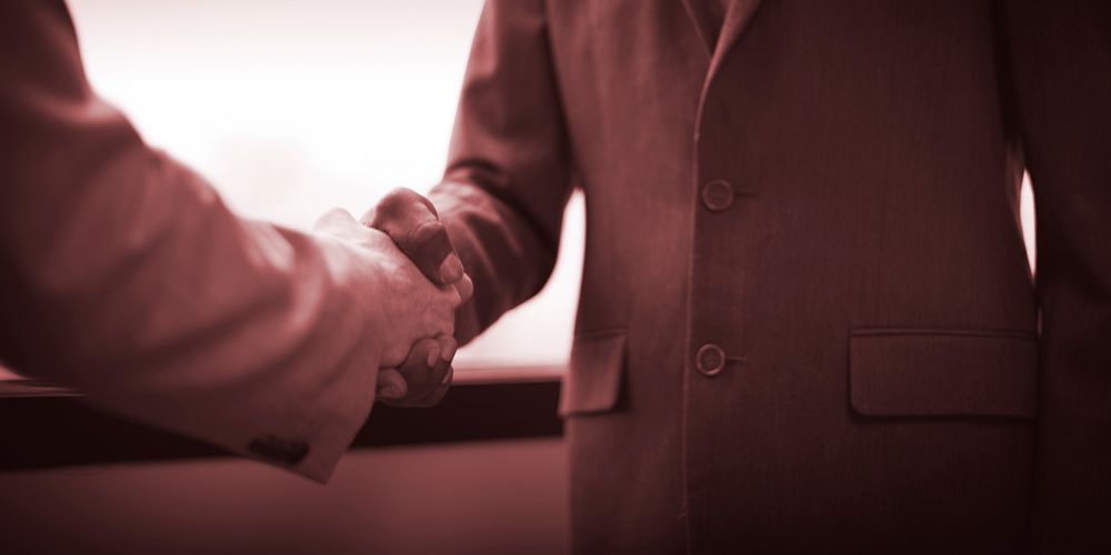 Business People Handshake Deal Contract Concept