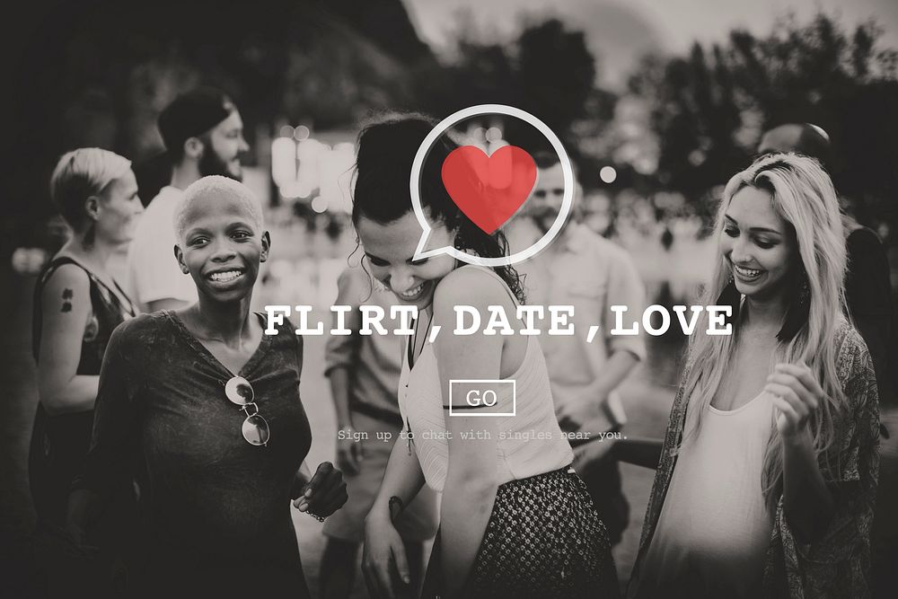 Flirt Date Love Heart Soulmate Concept