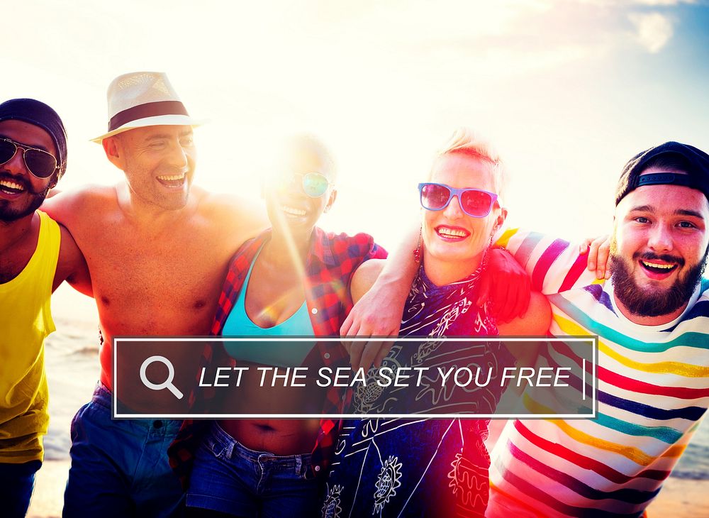 Sea Free Summer Leisure Friendship Holiday Vacation Concept