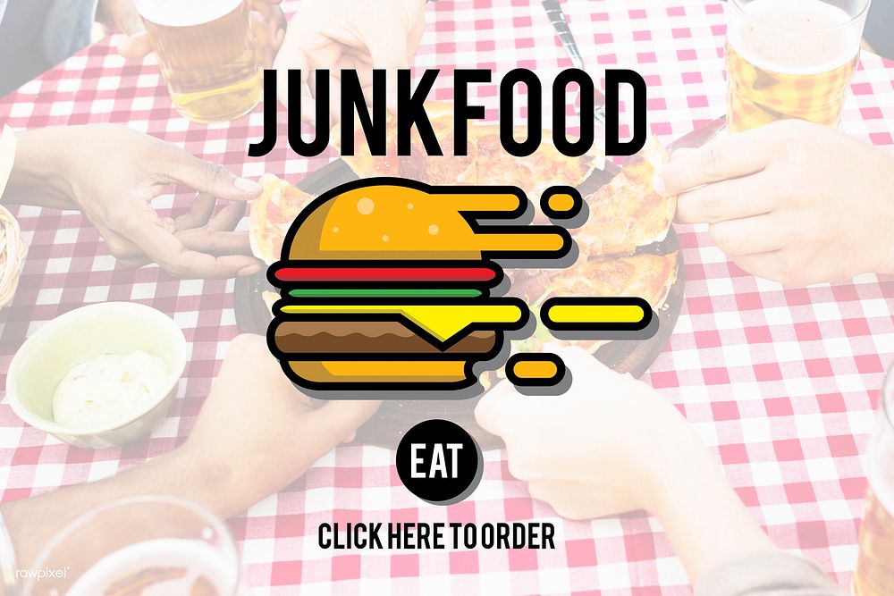 Junk Food Fast Food Unhealthy Obesity Concept