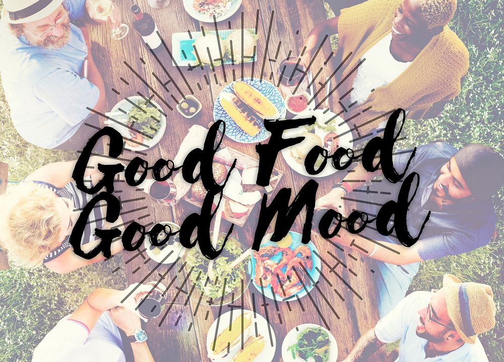 Good Food Good Mood Gourmet Cuisine Catering Culinary Concept