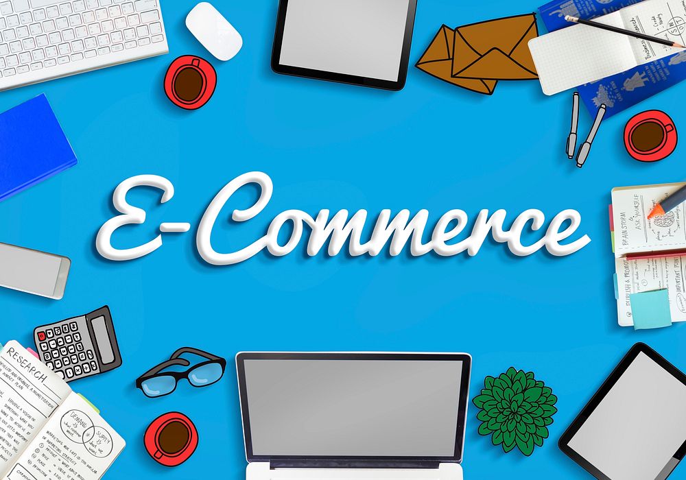 E-Commerce Business Marketing Connection Concept