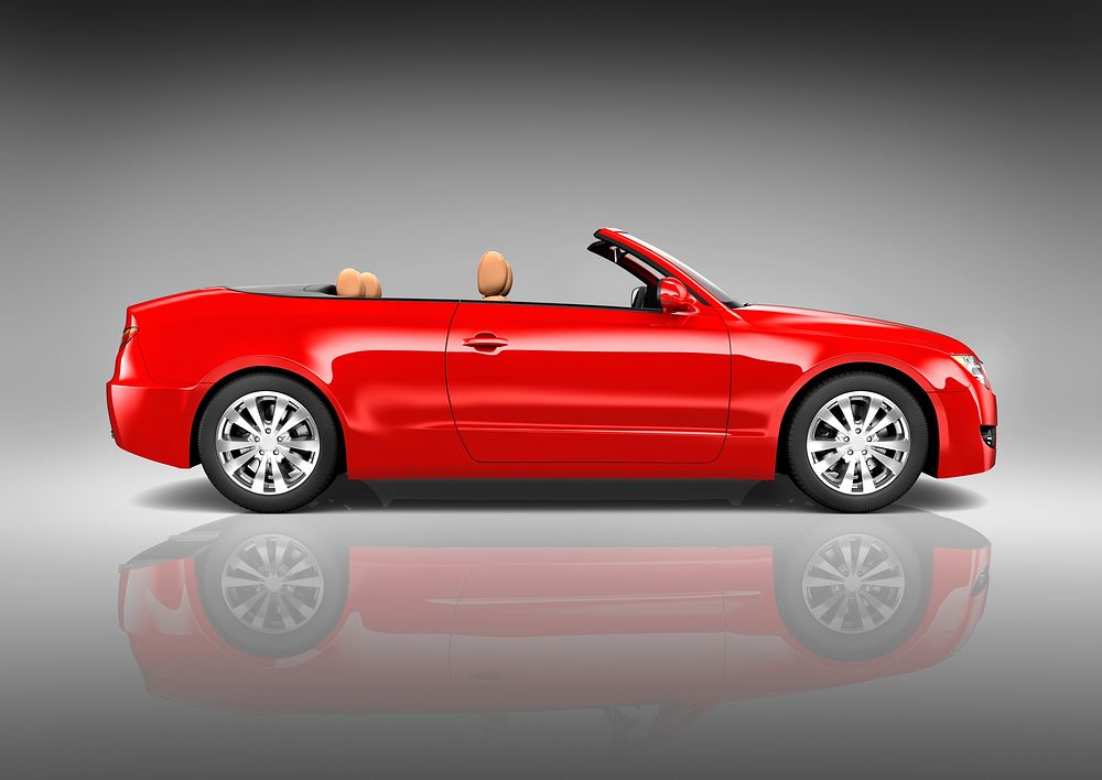 Red Sedan Convertible | Premium Photo - rawpixel