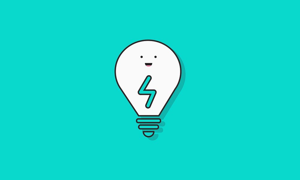 Illustration of light bulb icon