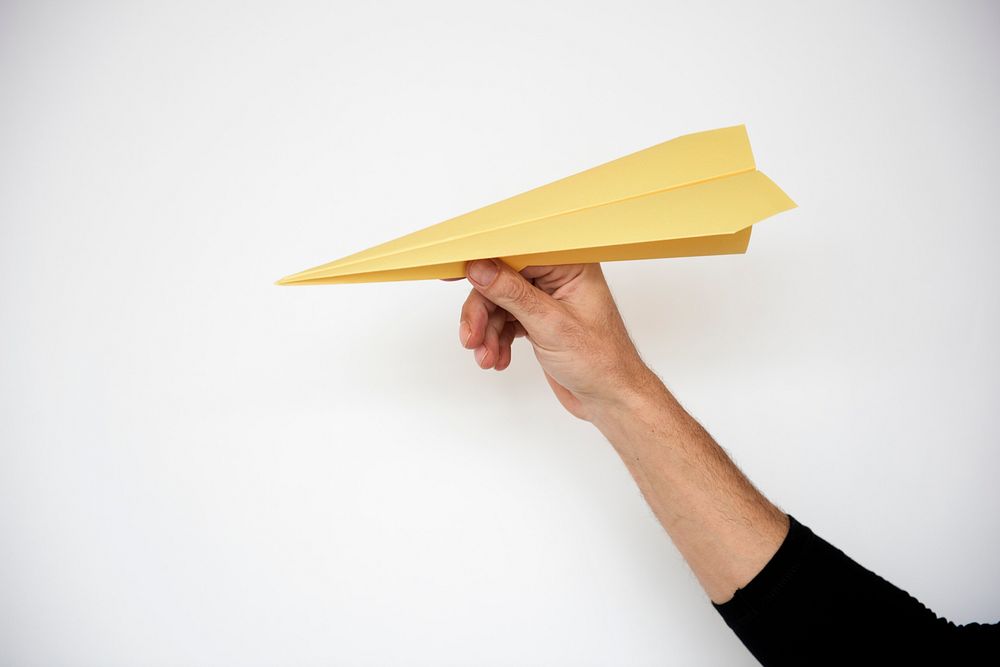 Paper Plane Origami Throwing Play