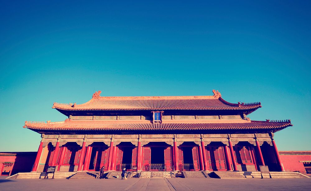 The Majestic Forbidden City in Beijing China.