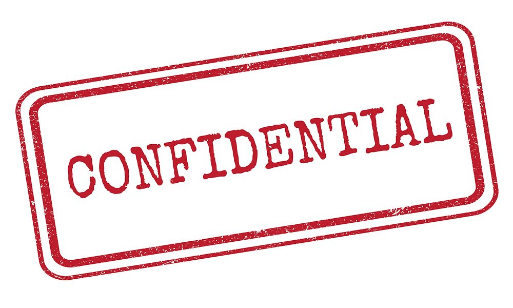 Confidential Personal Privacy Restricted Graphic Concept