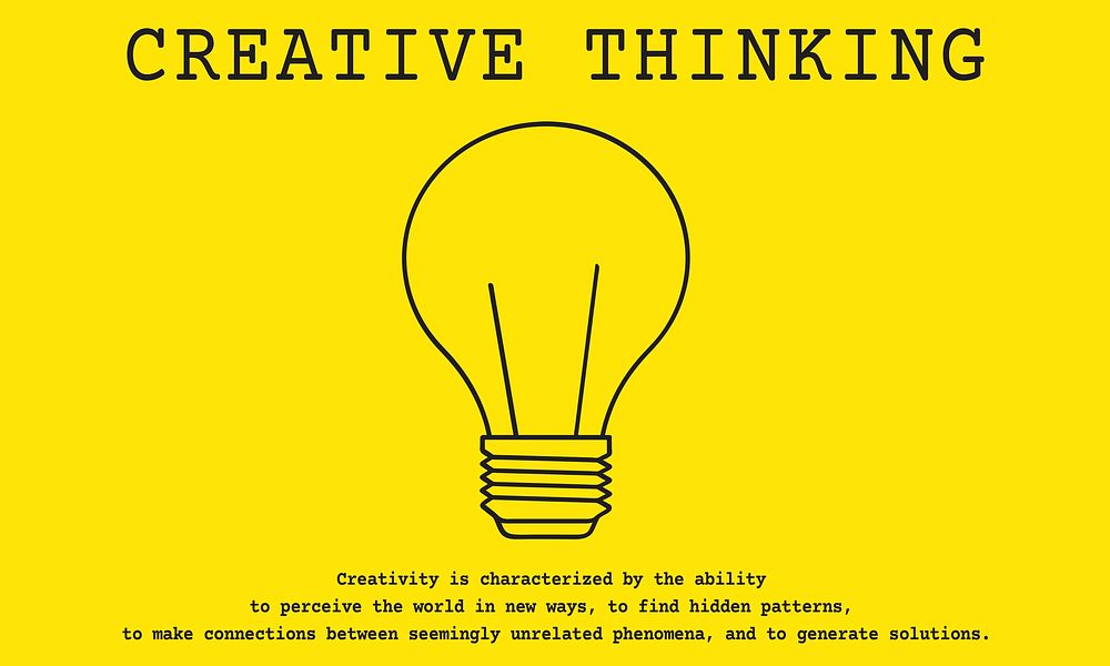 Creative thinking illustration