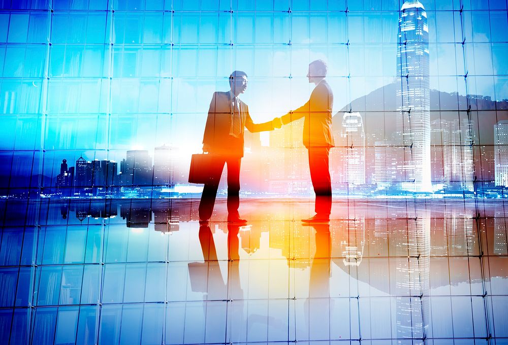 Businessmen Deal Business Handshake Greeting Concept