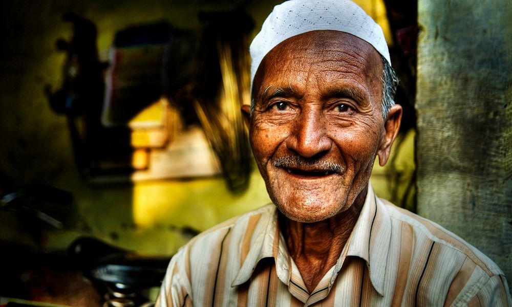 Portrait of a happy Indian man