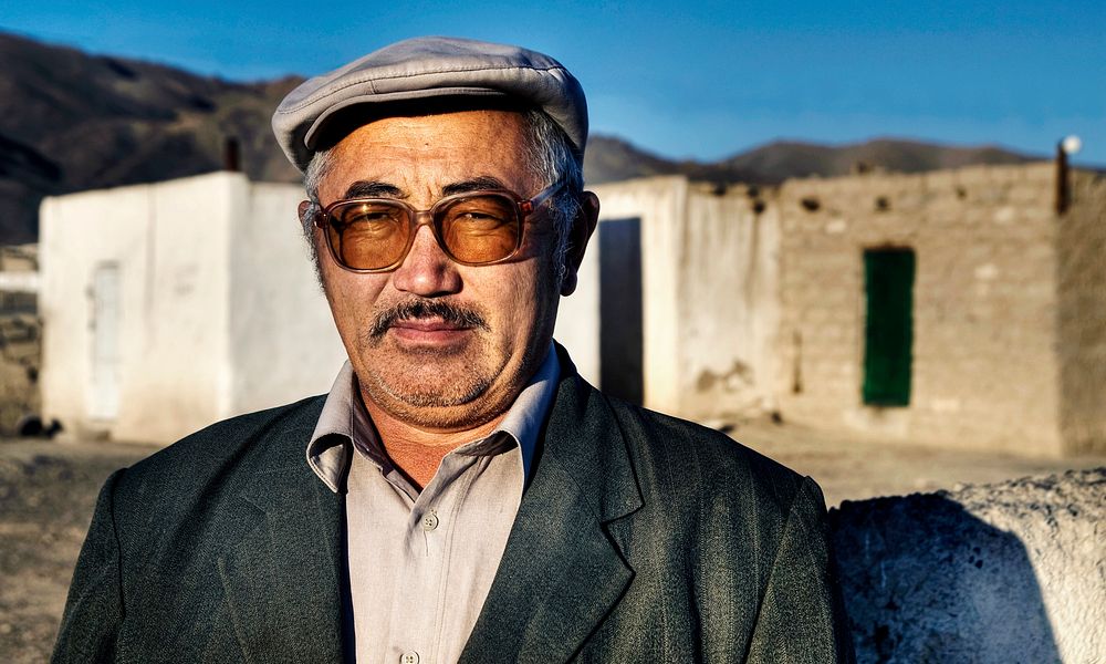 Portrait of a Mongolian man