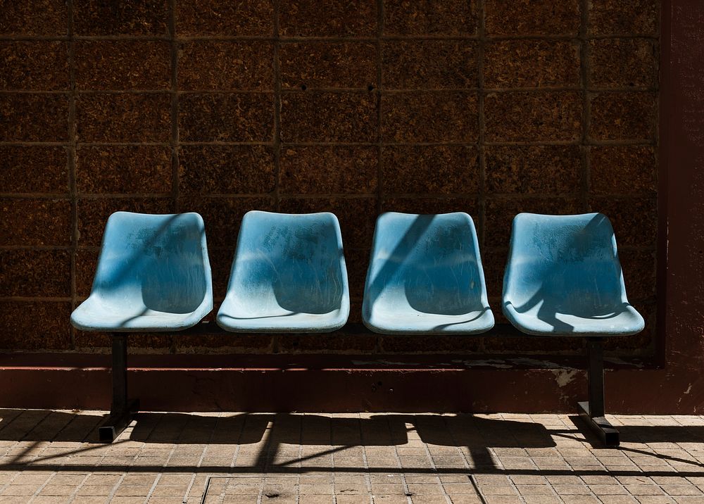 An image of bus station waiting chair