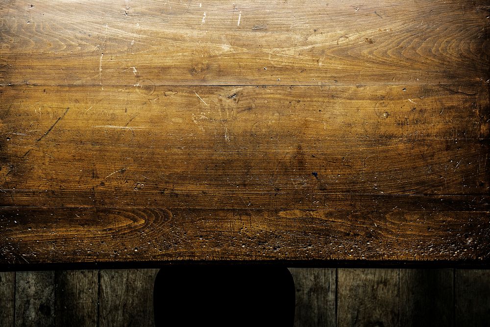 Closeup of wooden surface board