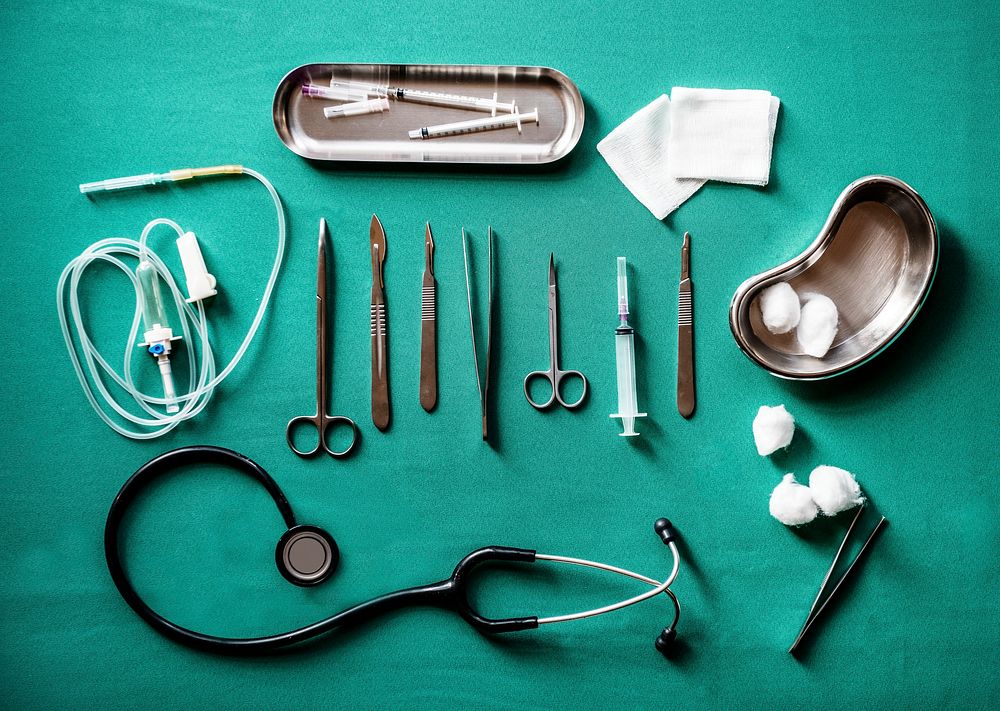 Doctors medical tools set